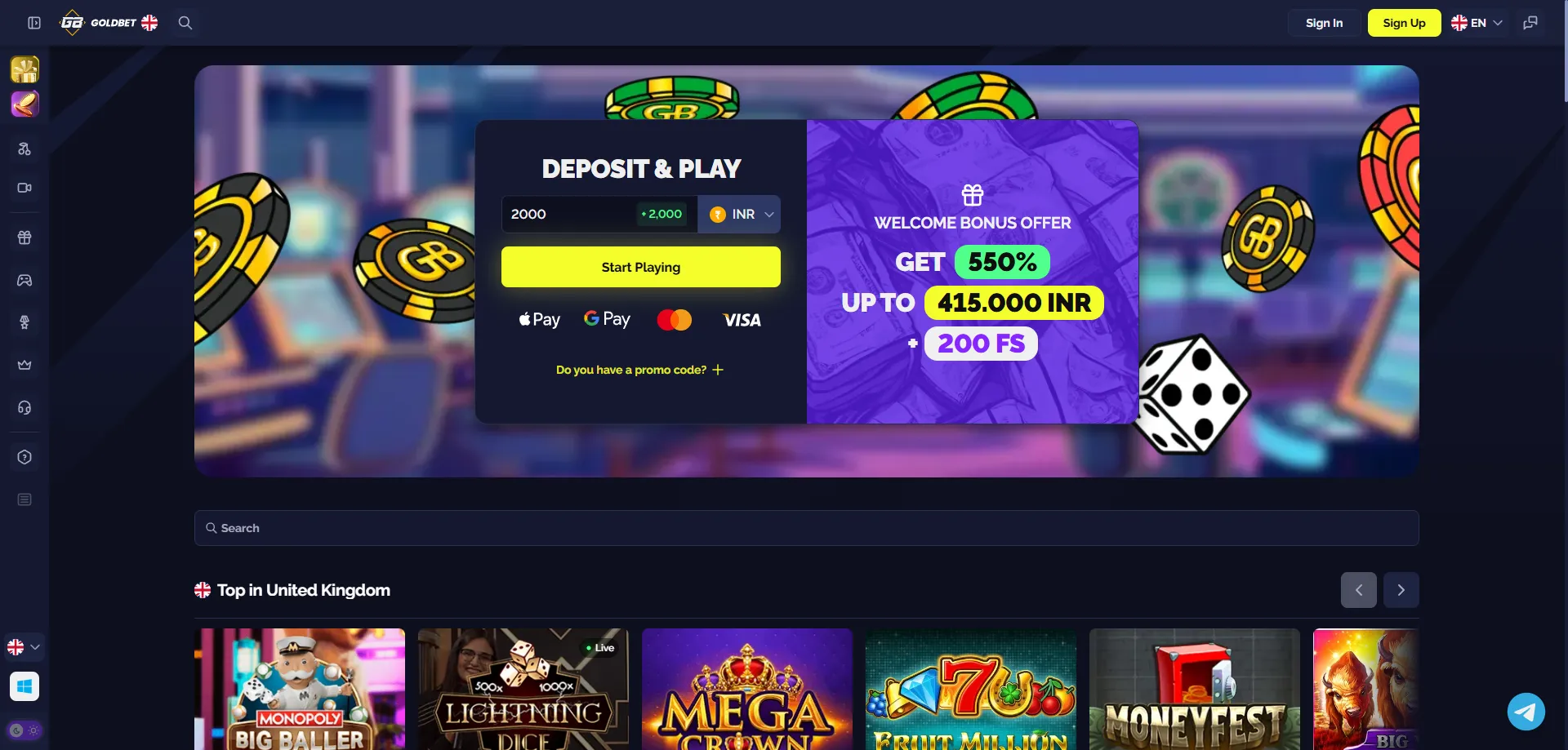 Goldbet Casino plataforma de apostas e jogos online no Brasil 2026